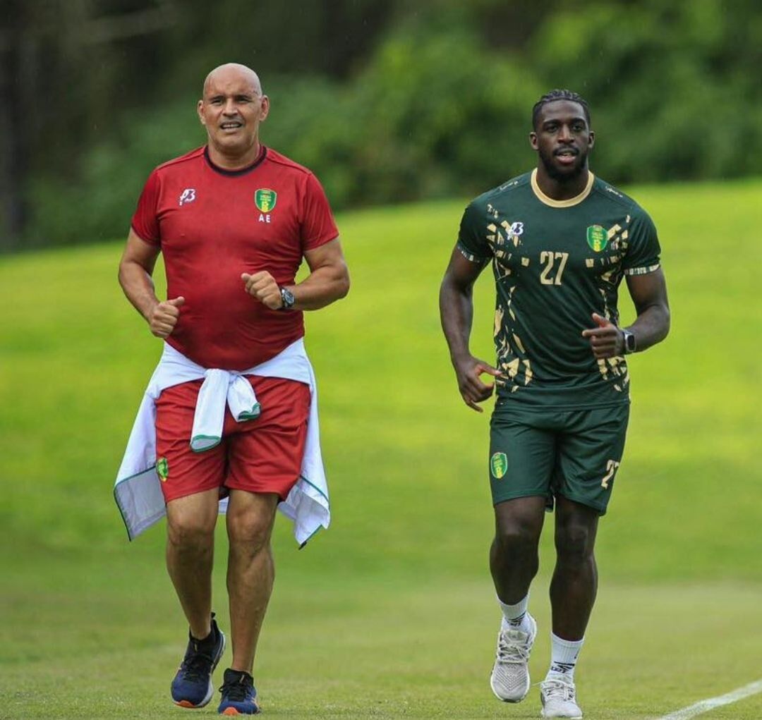 عکس/ حضور ابوبکر کامارا در تمرینات تیم ملی موریتانی