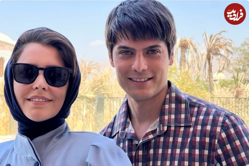 عکس/ شبنم قربانی در کنار محمدرضا سامیان در پشت‌صحنۀ سریال طوبی