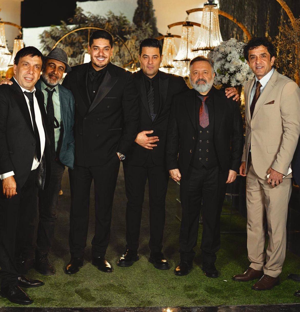 عکس/جشن عروسی عباس جمشیدی‌فر با حضور رضا عطاران