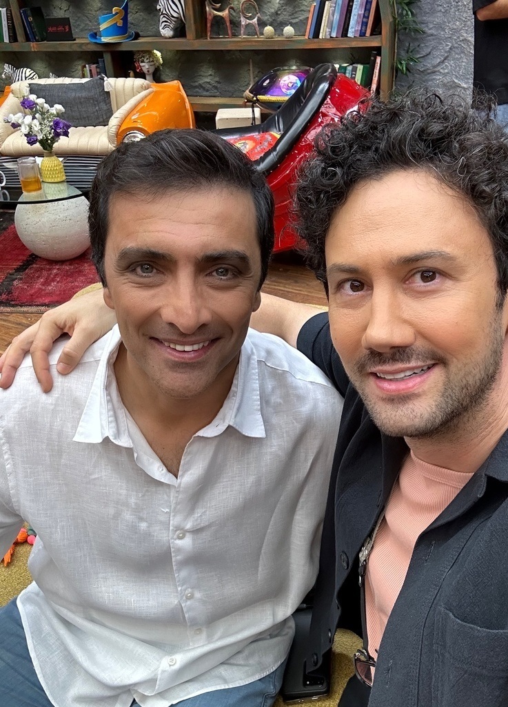 تیپ و چهره «شاهرخ استخری و امین زندگانی» در پشت صحنه جوکر