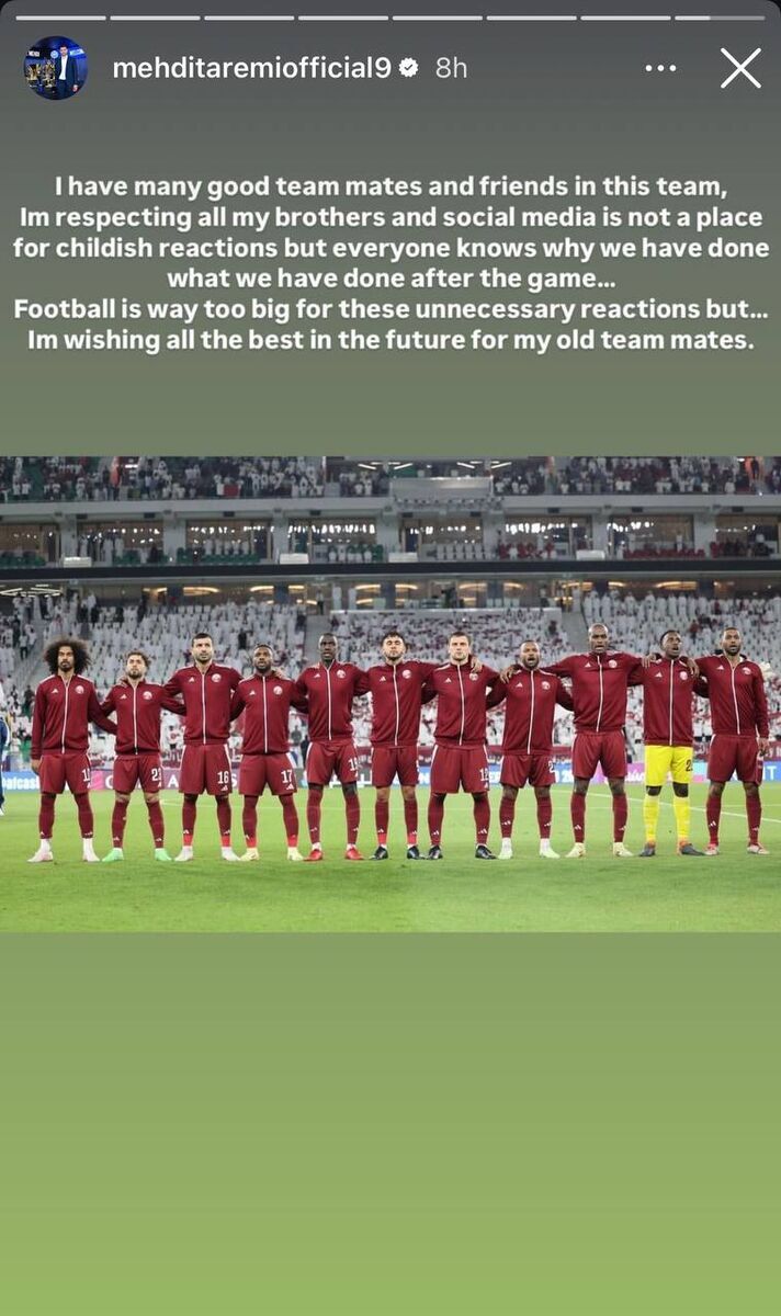 عکس/ دلجویی مهدی طارمی از تیم ملی قطر