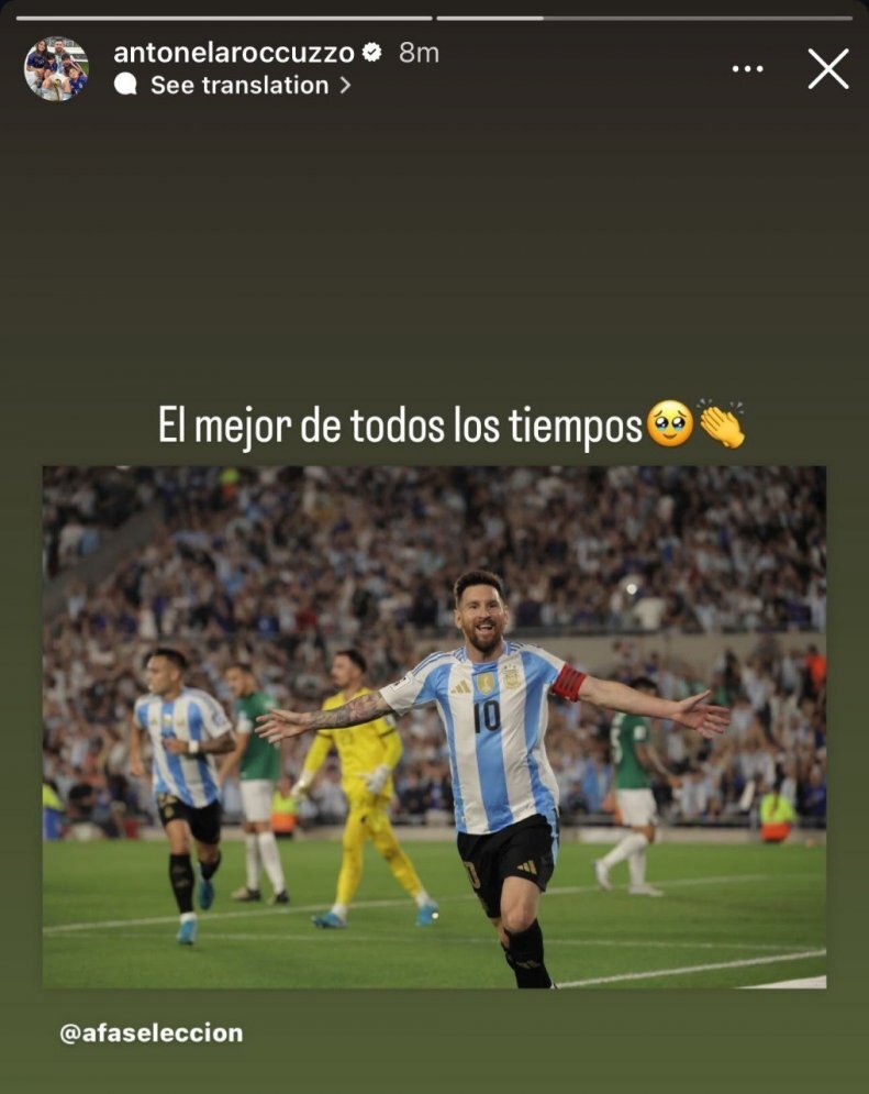 عکس/ سنگ تمام آنتونلا روکوزو برای مسی: تو بهترین بازیکن تمام تاریخ هستی! عکس/ سنگ تمام آنتونلا روکوزو برای مسی: تو بهترین بازیکن تمام تاریخ هستی!