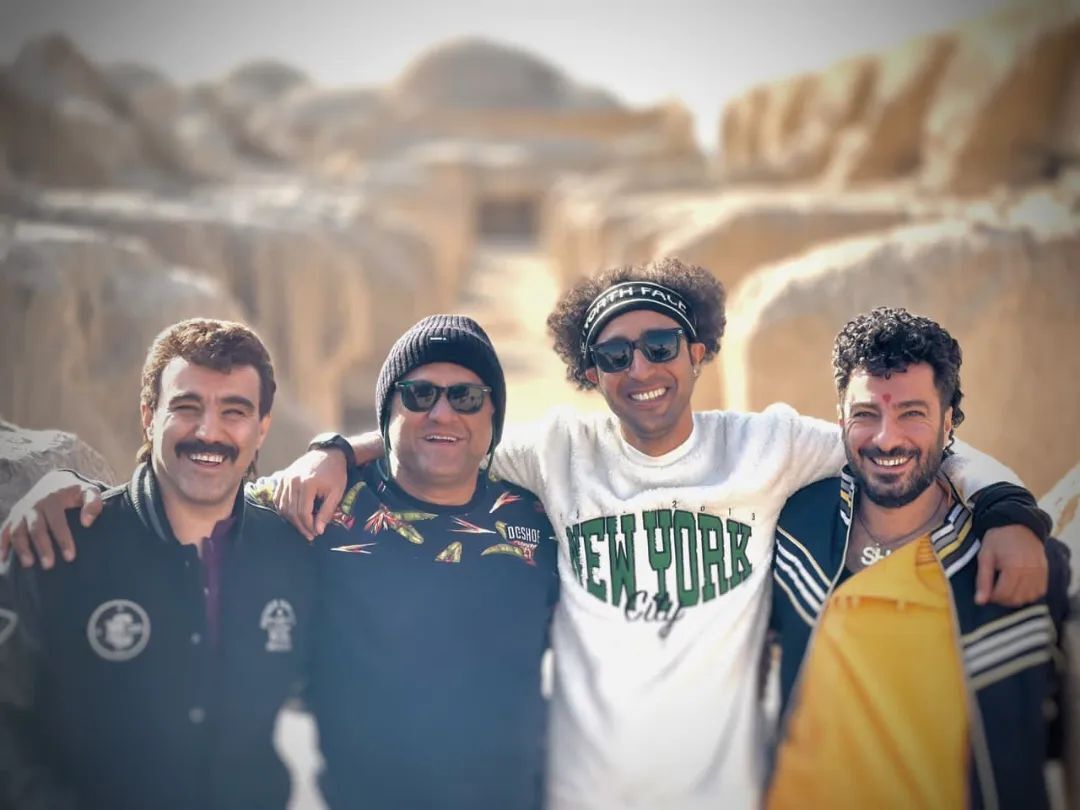 عکس/ رامبد جوان؛ نوید محمدزاده و محسن تنابنده در پشت صحنه فیلم زودپز