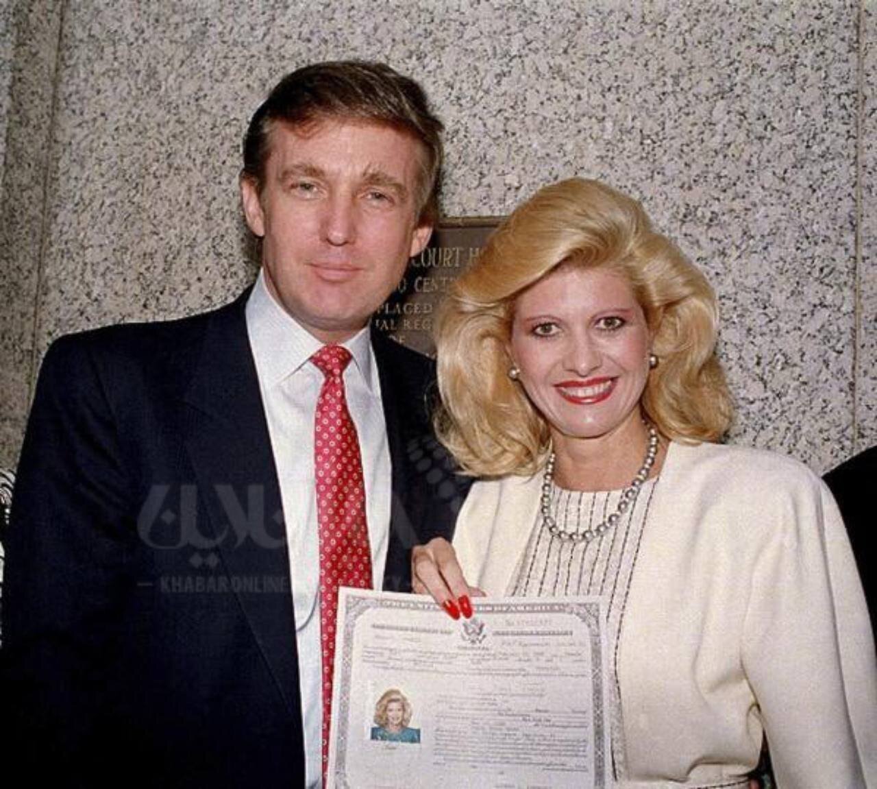 عکس/ دونالد ترامپ در کنار اولین همسرش ایوانا زلنیکووا در سال ۱۹۷۷