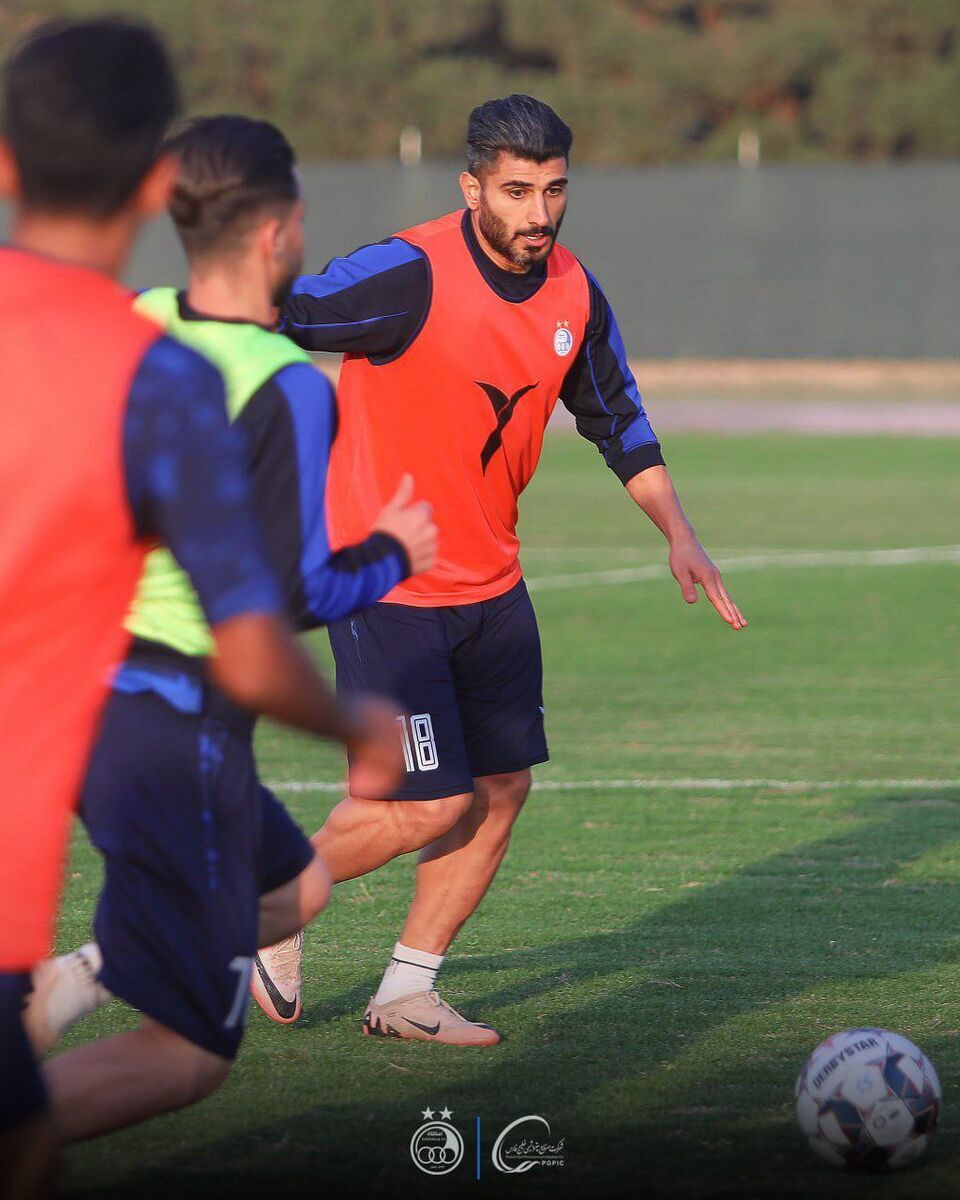 عکس/ آخرین تمرینات رامین، میلاد و سیلوا پیش از تقابل با تراکتور زیر نظر موسیمانه