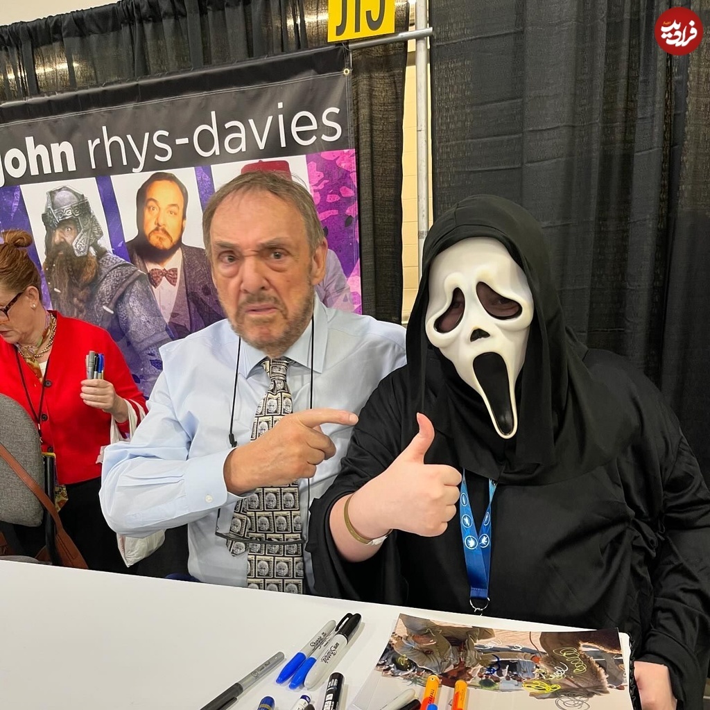 عکس/ جان ریس دیویس بازیگز نقش «گیملی» سریال ارباب حلقه‌ها در ۸۰ سالگی