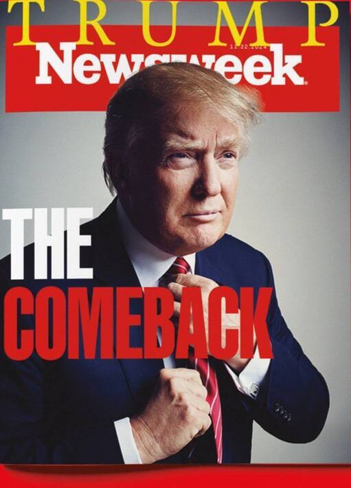 عکس/ جلد نشریه تایم و نشریه نیوزویک پس از پیروزی ترامپ