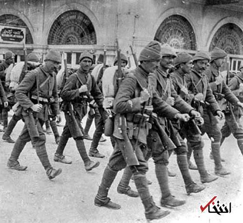 عکس/ رژه سربازان عثمانی