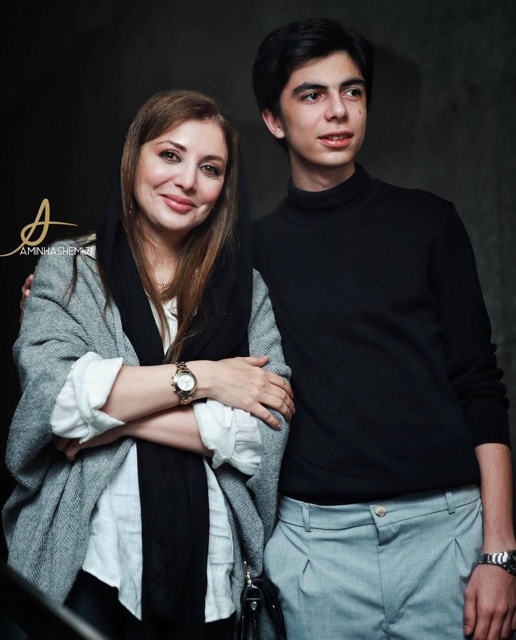 عکس/ حضور رویا میرعلمی و پسرش در اکران مردمی فیلم نبودنت