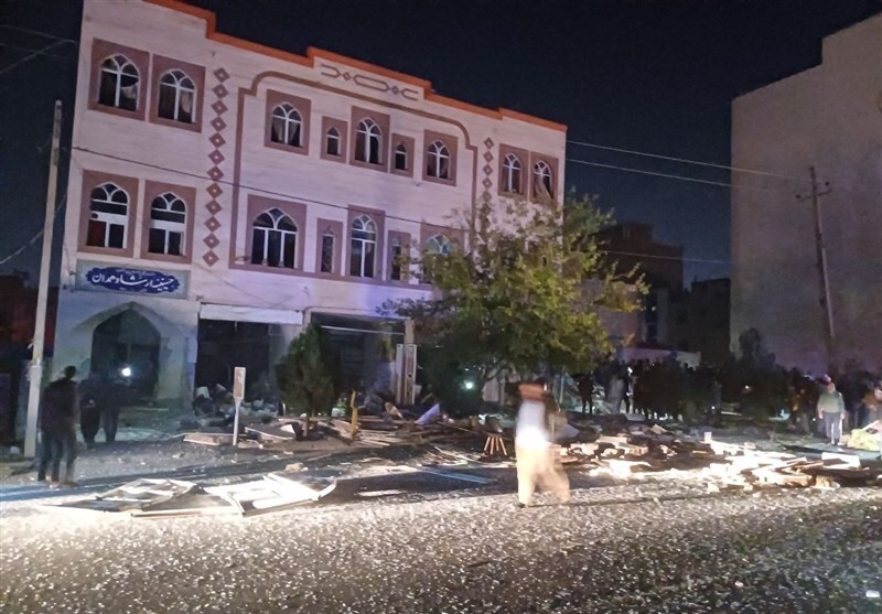 جزئیات انفجار گاز در حسینیه ارشاد همدان/ خسارت به ساختمان‌ها + فیلم