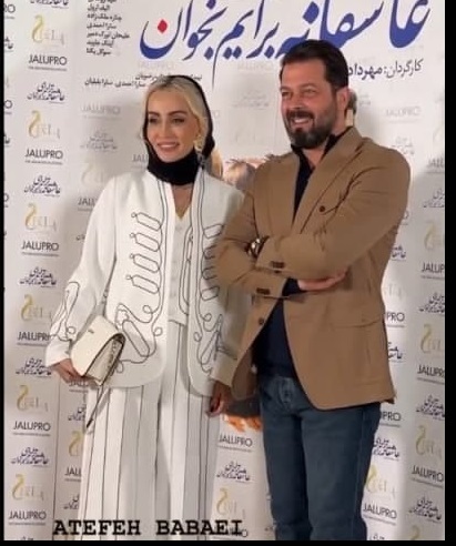 عکس صمیمی پژمان بازغی و حدیث فولادوند پس از ۲۳ سال