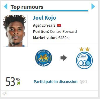 عکس/ احتمال حضور «جوئل کوجو» در استقلال از نگاه ترانسفرمارکت