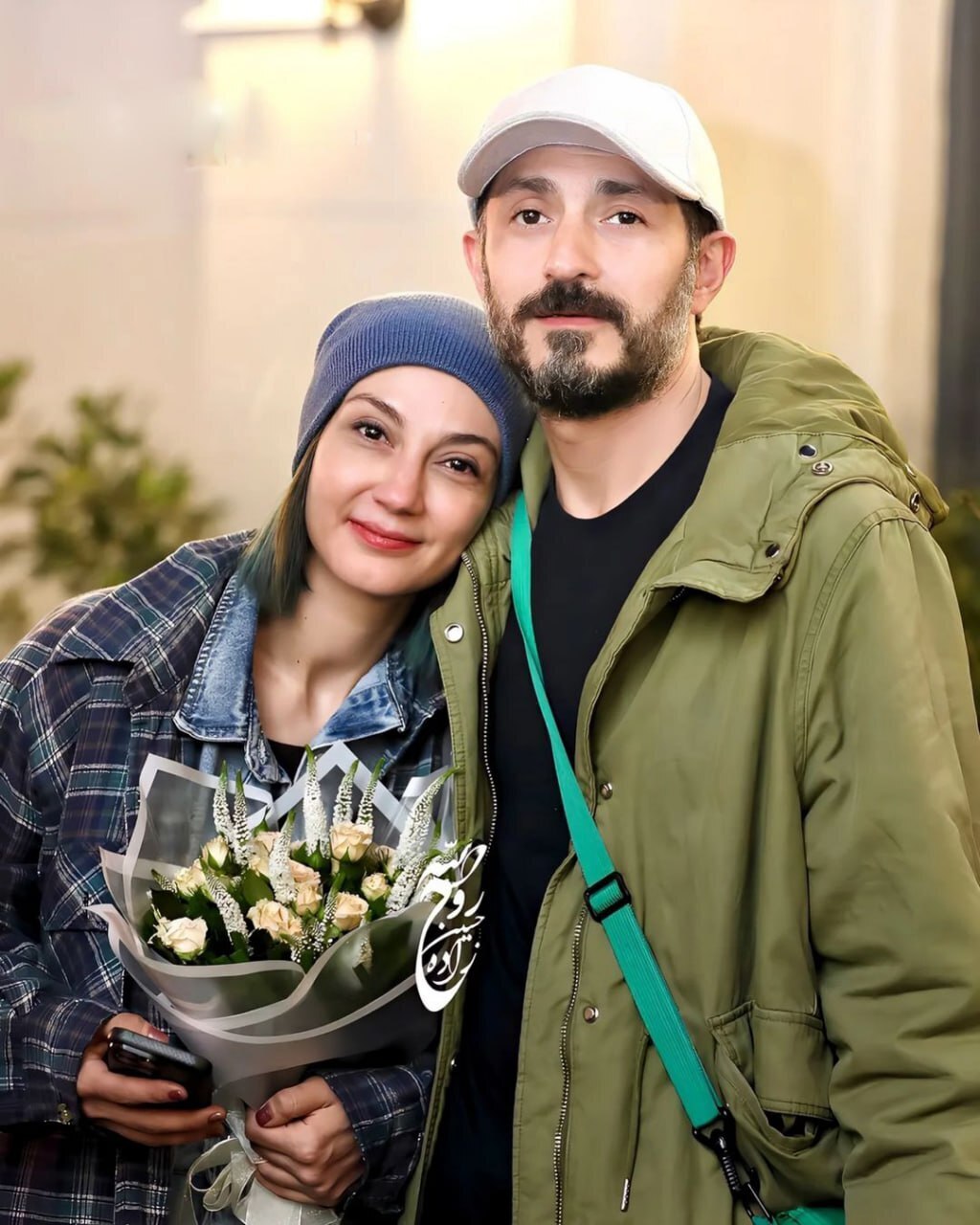 عکس/قاب عاشقانه حدیث میرامینی و مجتبی رجبی