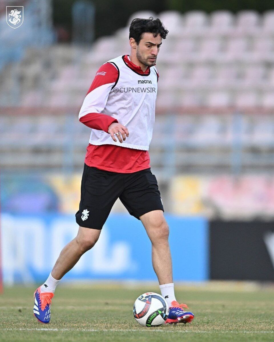 عکس/ استارت گولسیانی در تمرینات تیم گرجستان