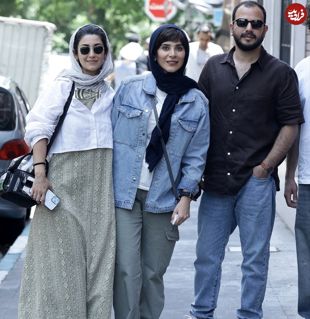 عکس/ ملاقات صمیمانه سحر دولتشاهی و دوستانش در یک خیابان