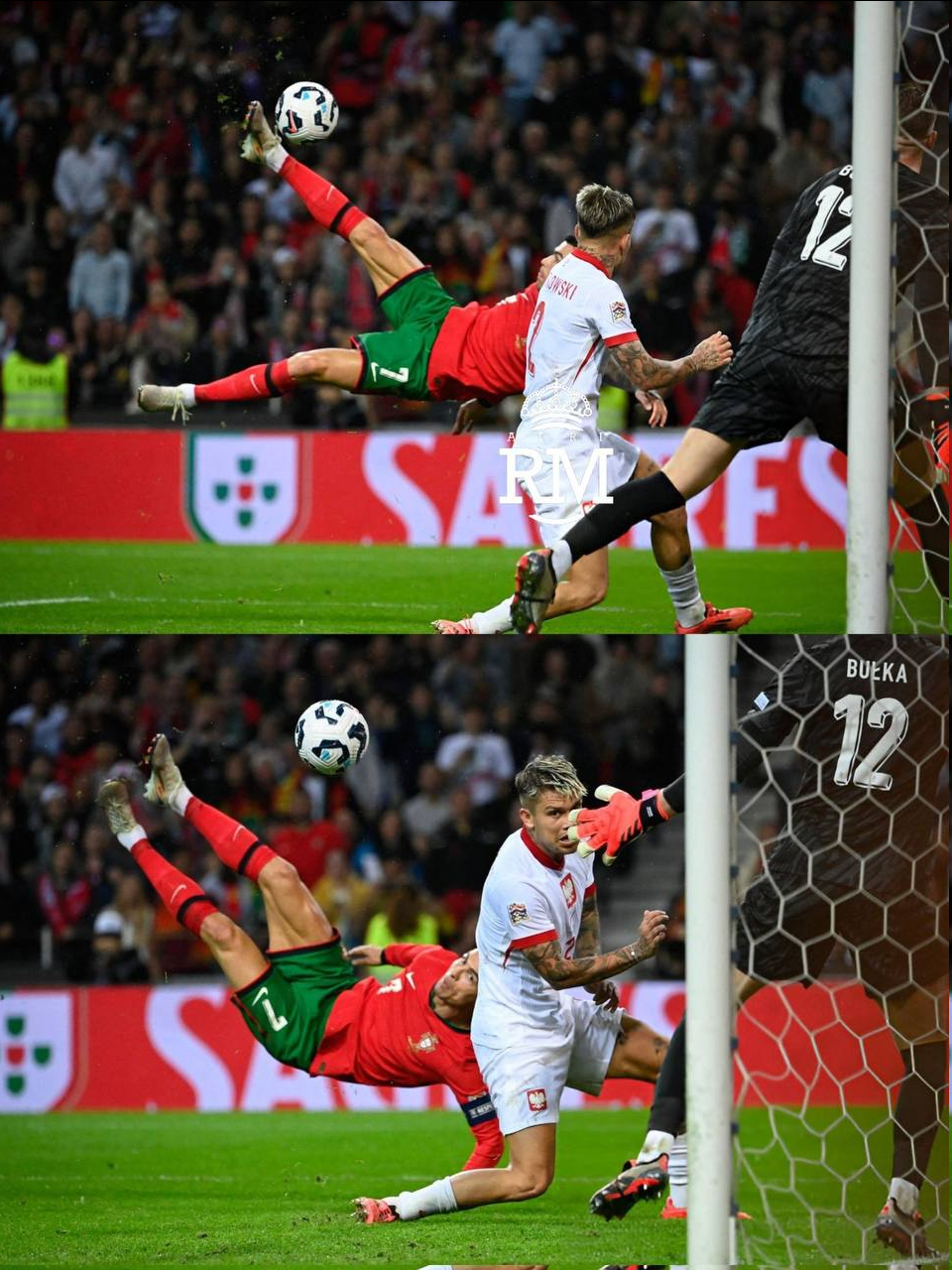 عکس/ هنرنمایی کریستیانو رونالدو مقابل لهستان عکس/ هنرنمایی کریستیانو رونالدو مقابل لهستان