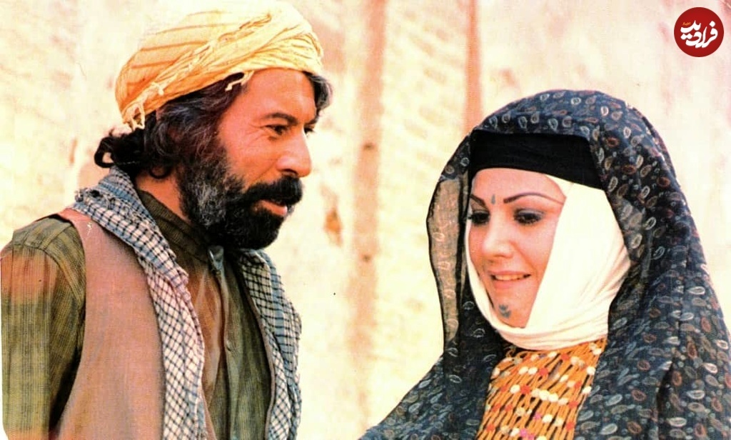 عکس/ سال ۱۳۵۲؛ داوود رشیدی و ایرن در نمایی از فیلم خروس