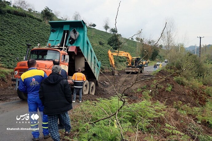 عکس/رانش زمین در گیلان