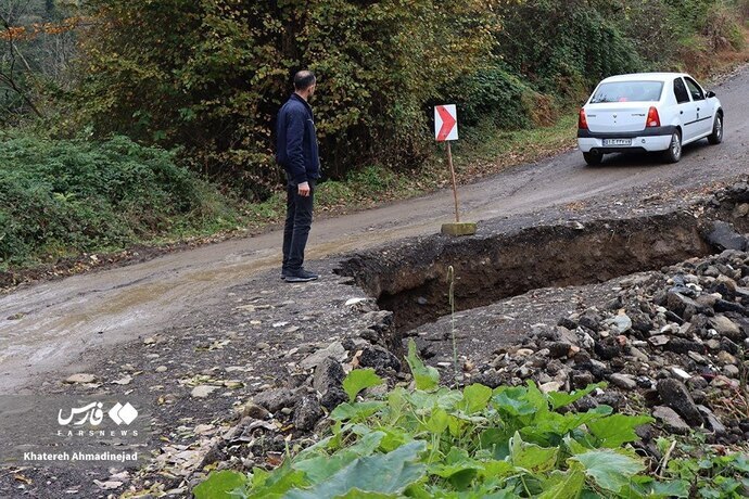 عکس/رانش زمین در گیلان