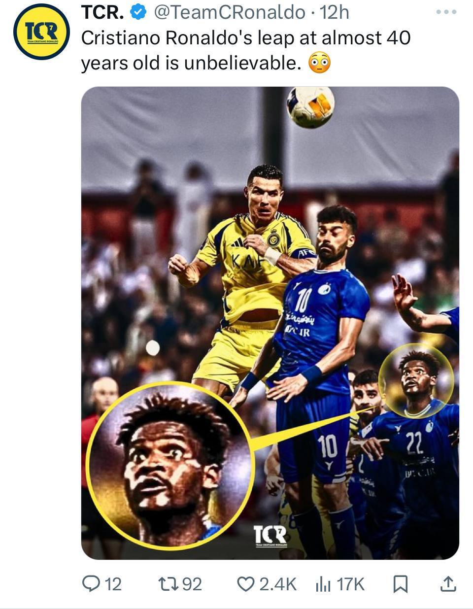 عکس/ طرفداران رونالدو، ستاره استقلال را سوژه کردند