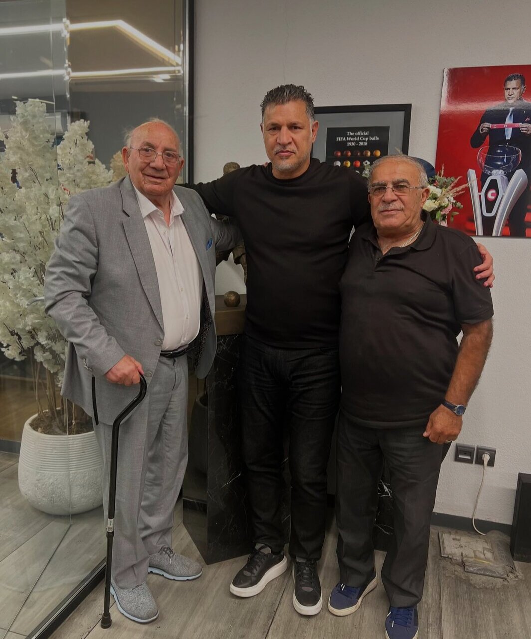 عکس/ملاقات ۲ اسطوره فوتبال ایران با علی دایی