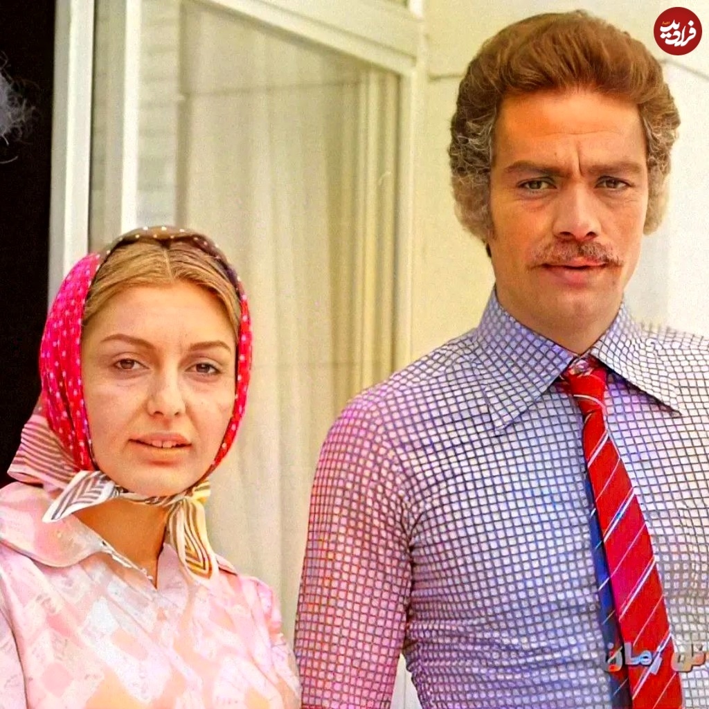 عکس/ ۴۹ سال قبل؛ «چنگیز وثوقی و گوگوش» در پشت صحنه فیلم نازنین