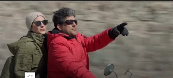 عکس/ موتورسواری حامد بهداد و سحر دولتشاهی در جاده چالوس