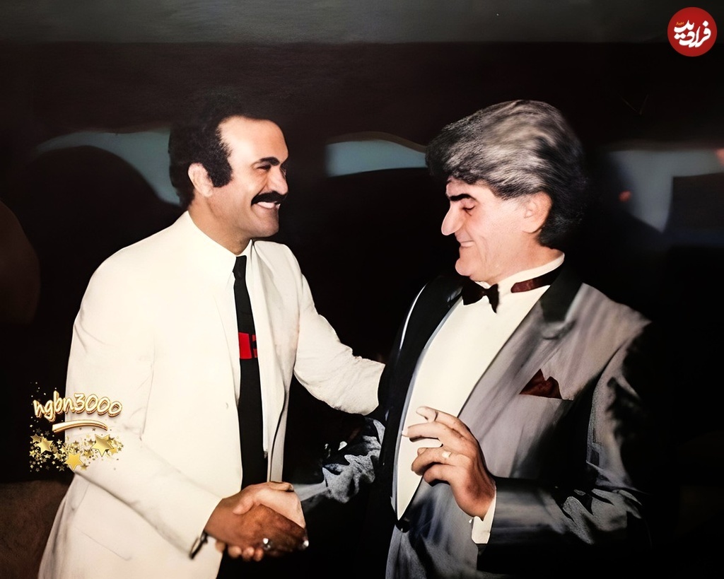 عکس/ تیپ و چهره متفاوت «ویگن دردریان و فریدون فرخزاد» سال ۱۳۵۴