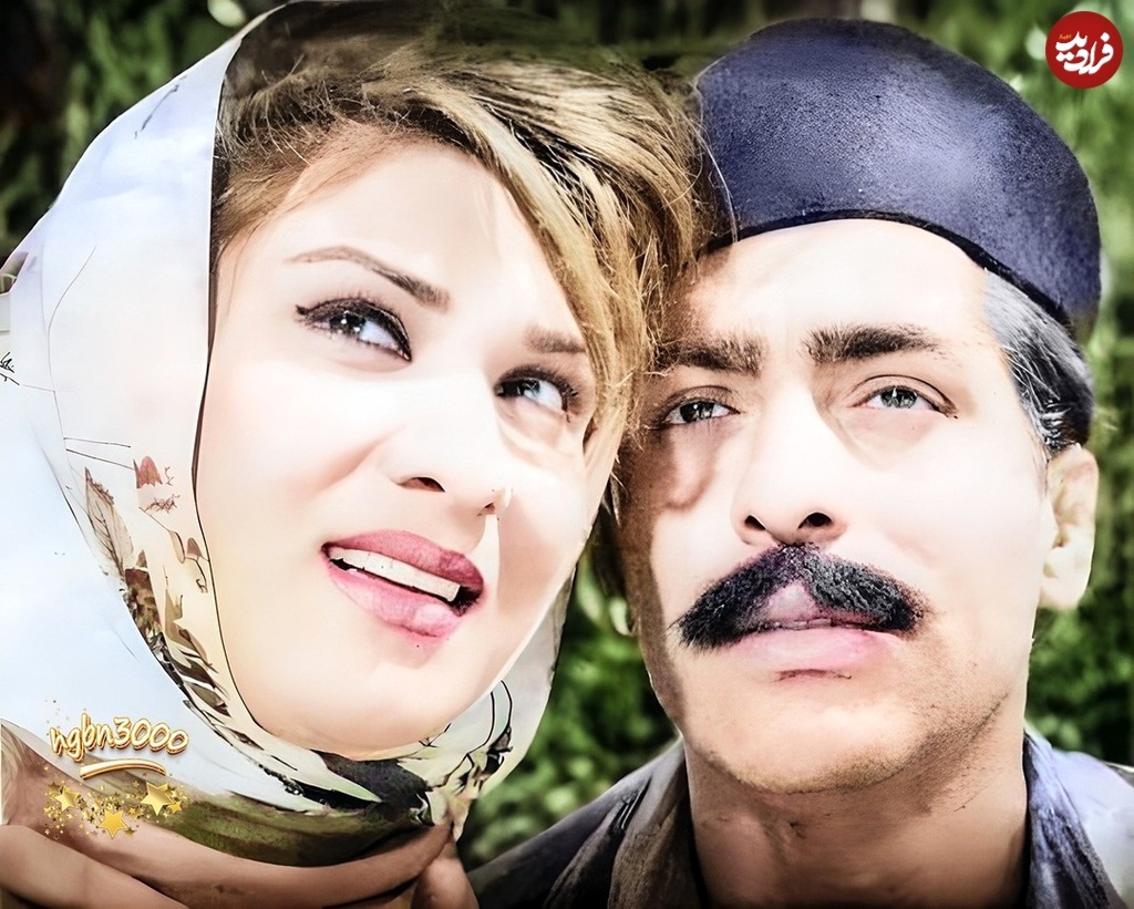 عکس/ محمدعلی فردین و شهین فیلم ترانه‌های روستایی در دهه ۴۰