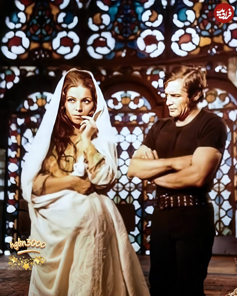 عکس/ فروزان و بیک ایمانوردی در فیلم حیدر در سال ۱۳۵۰