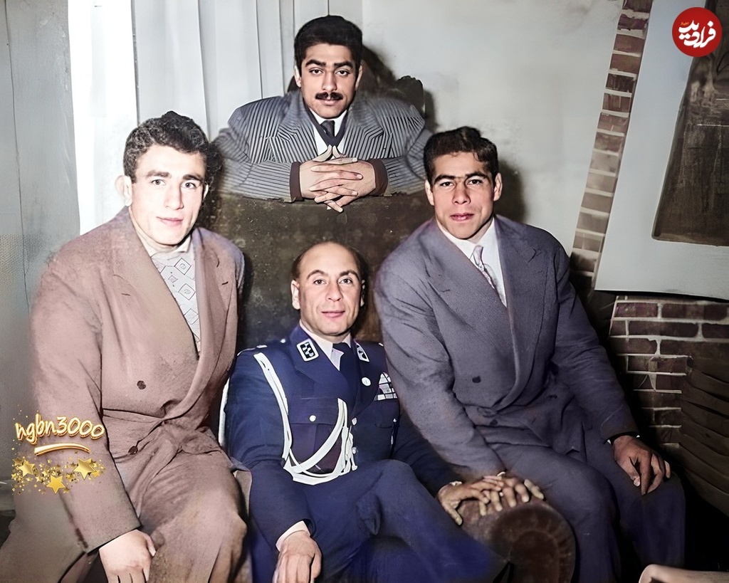 عکس/ دیدار محمدعلی فردین و تختی با رئیس فدراسیون کشتی؛ سال ۳۶