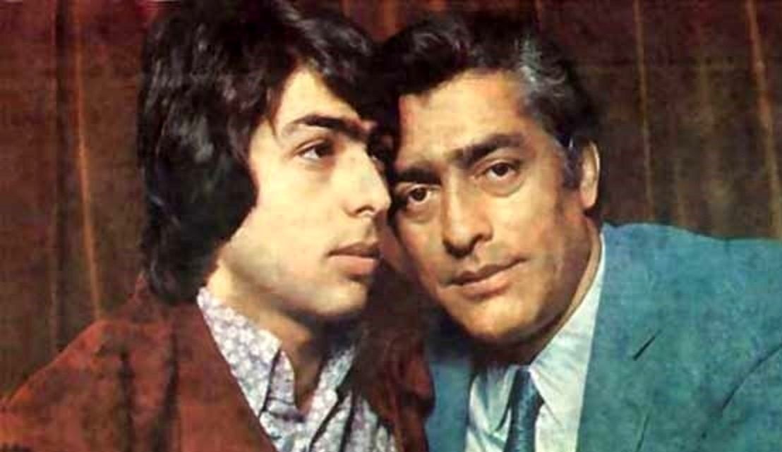 عکس/ سال 50؛ محمدعلی فردین و وحیده رحمان بازیگر هندی در فیلم همای سعادت