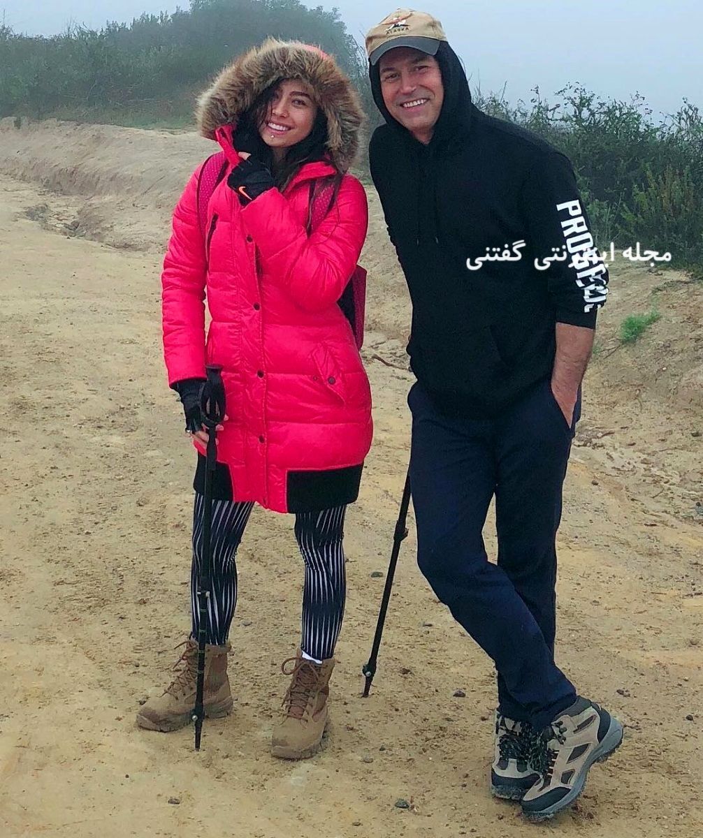 عکس/استایل باورنکردنی دانیال حکیمی ۶۱ ساله در کنار پسر و دخترش