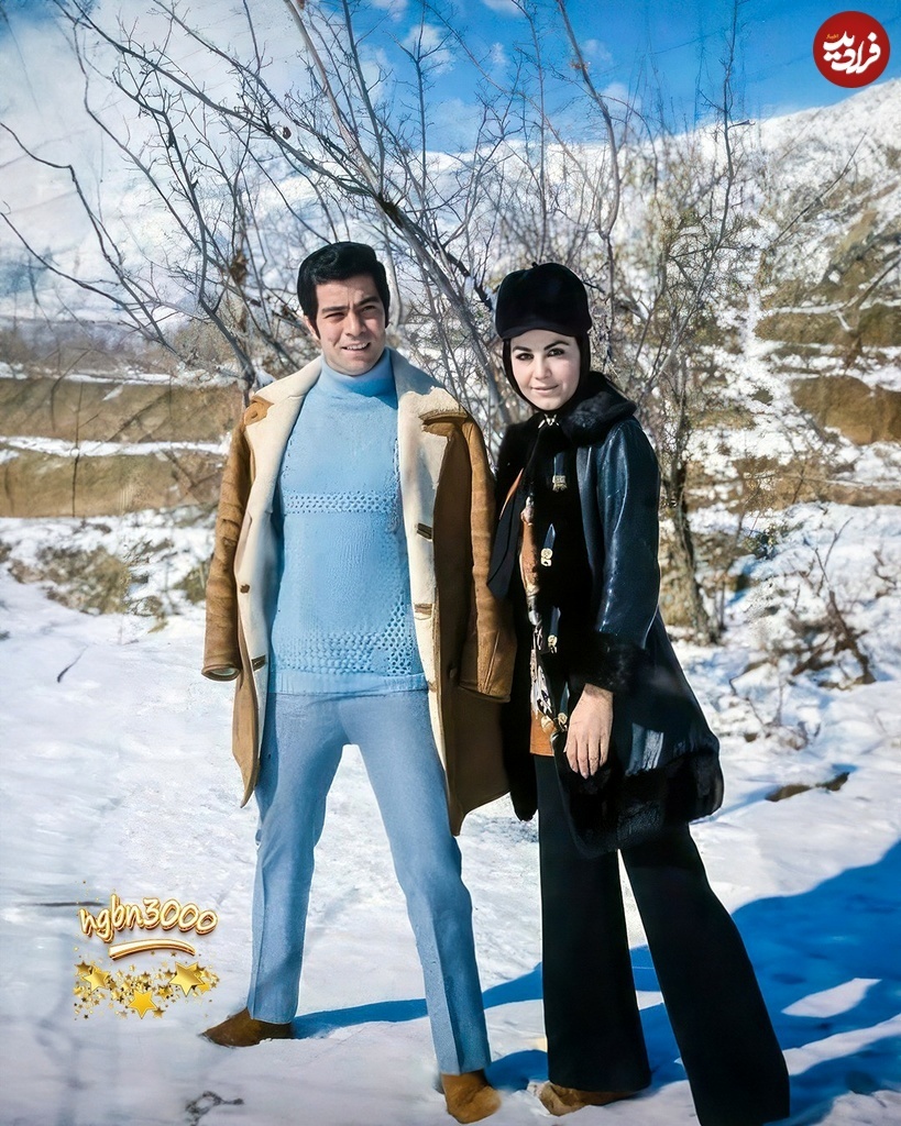 عکس/ دو نفره بهروز وثوقی و پوری بنایی در هوای برفی شمال تهران