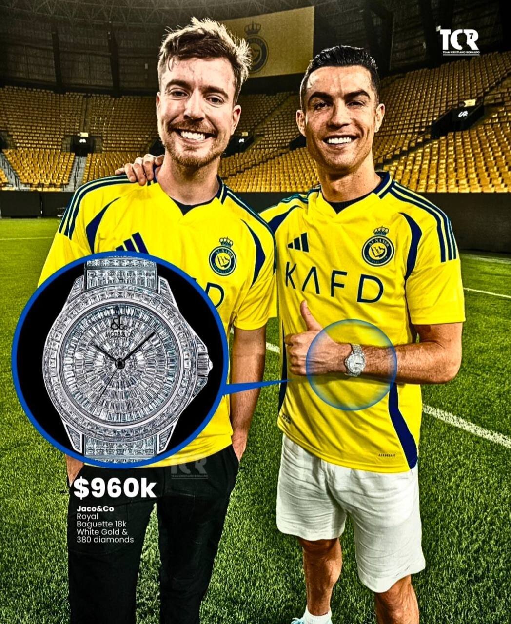 عکس/ ساعت ۷۰ میلیاردی کریستیانو رونالدو با طلا و الماس عکس/ ساعت ۷۰ میلیاردی کریستیانو رونالدو با طلا و الماس