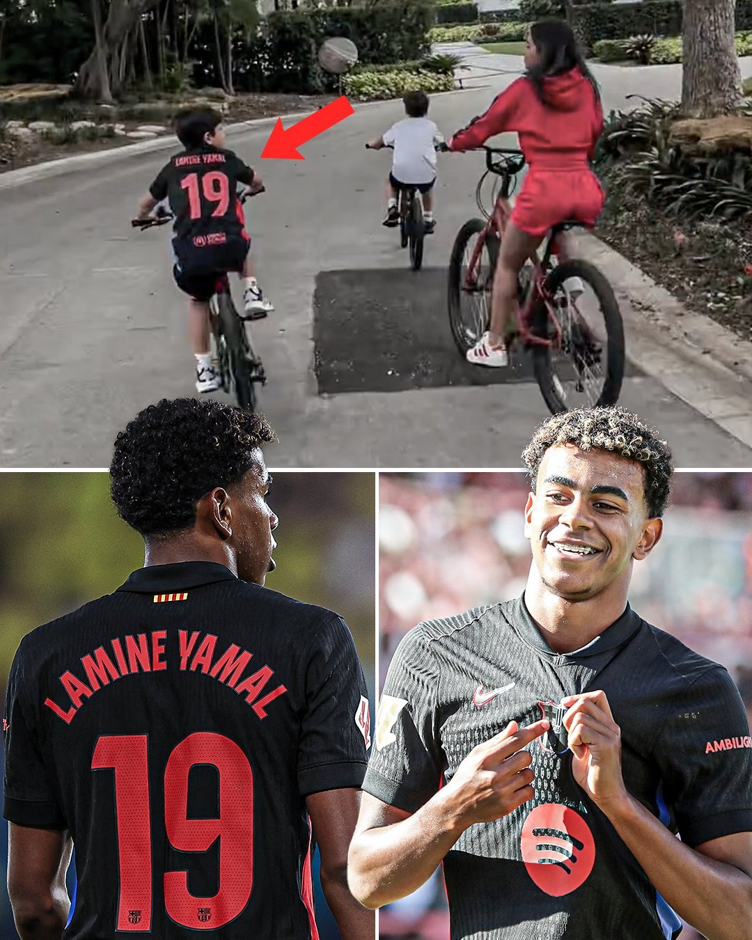 عکس/ لامین یامال الگوی پسر مسی شد عکس/ لامین یامال الگوی پسر مسی شد