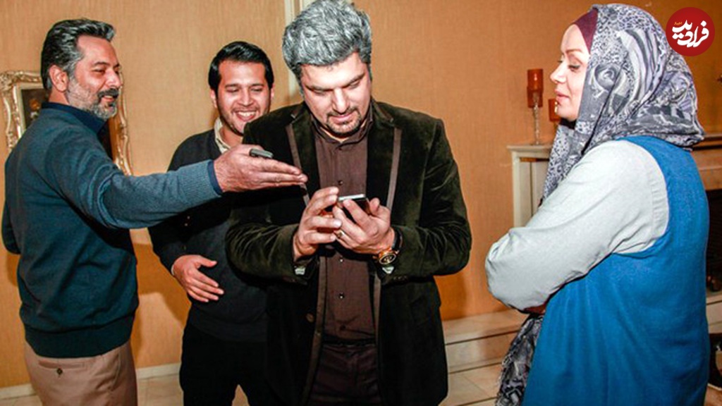 عکس/ سام درخشانی و الهام چرخنده در پشت صحنه سریال آوای باران