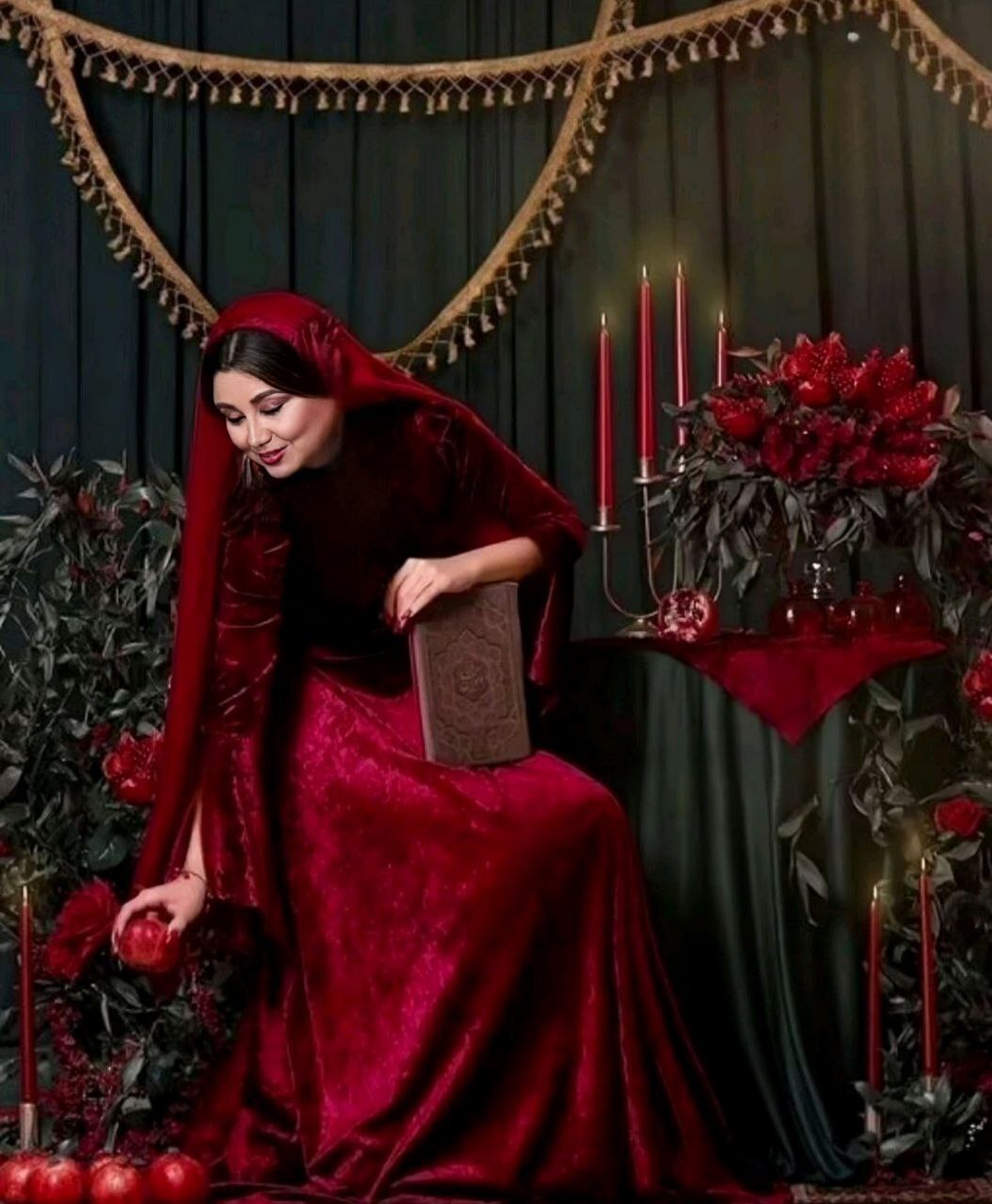 عکس/بهنوش بختیاری به استقبال شب یلدا رفت