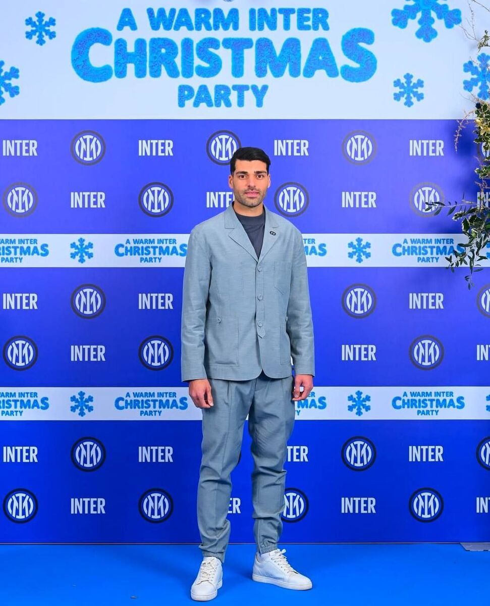 عکس/ مهدی طارمی در جشن کریسمس باشگاه اینتر
