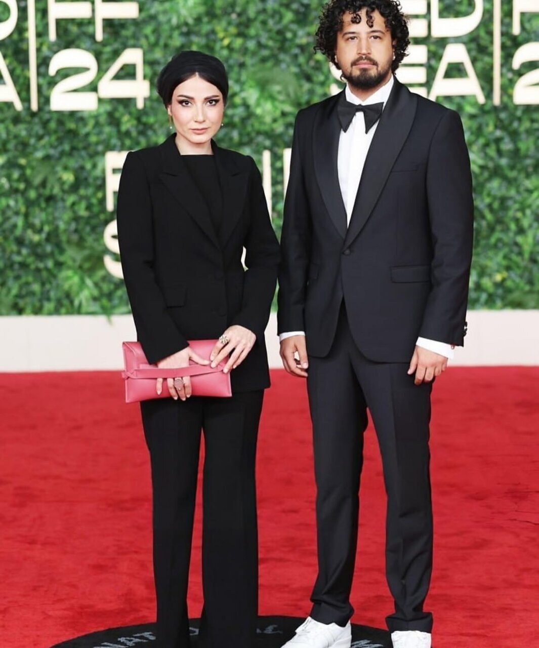 عکس/ سمیرا حسن‌پور و مهرداد صدیقیان در اختتامیه فستیوال فیلم عربستان سعودی