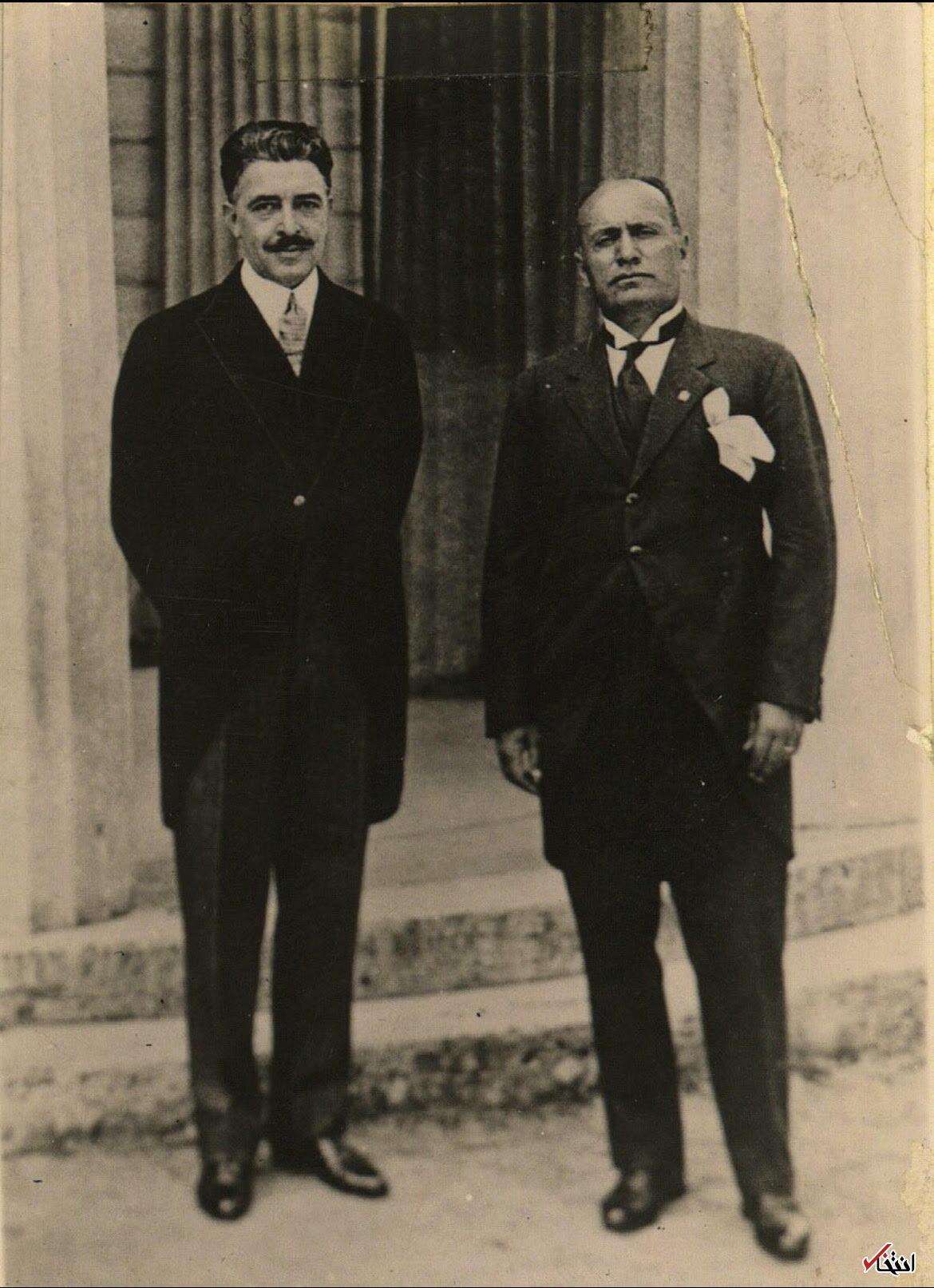 تصویری کمیاب از موسولینی و تیمورتاش