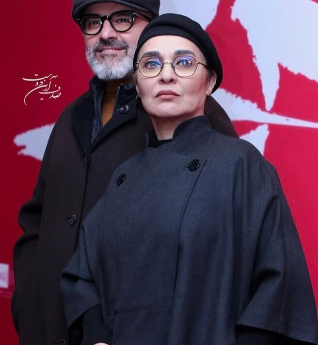 عکس/رویا نونهالی و همسرش در مراسم اکران «عزیز»