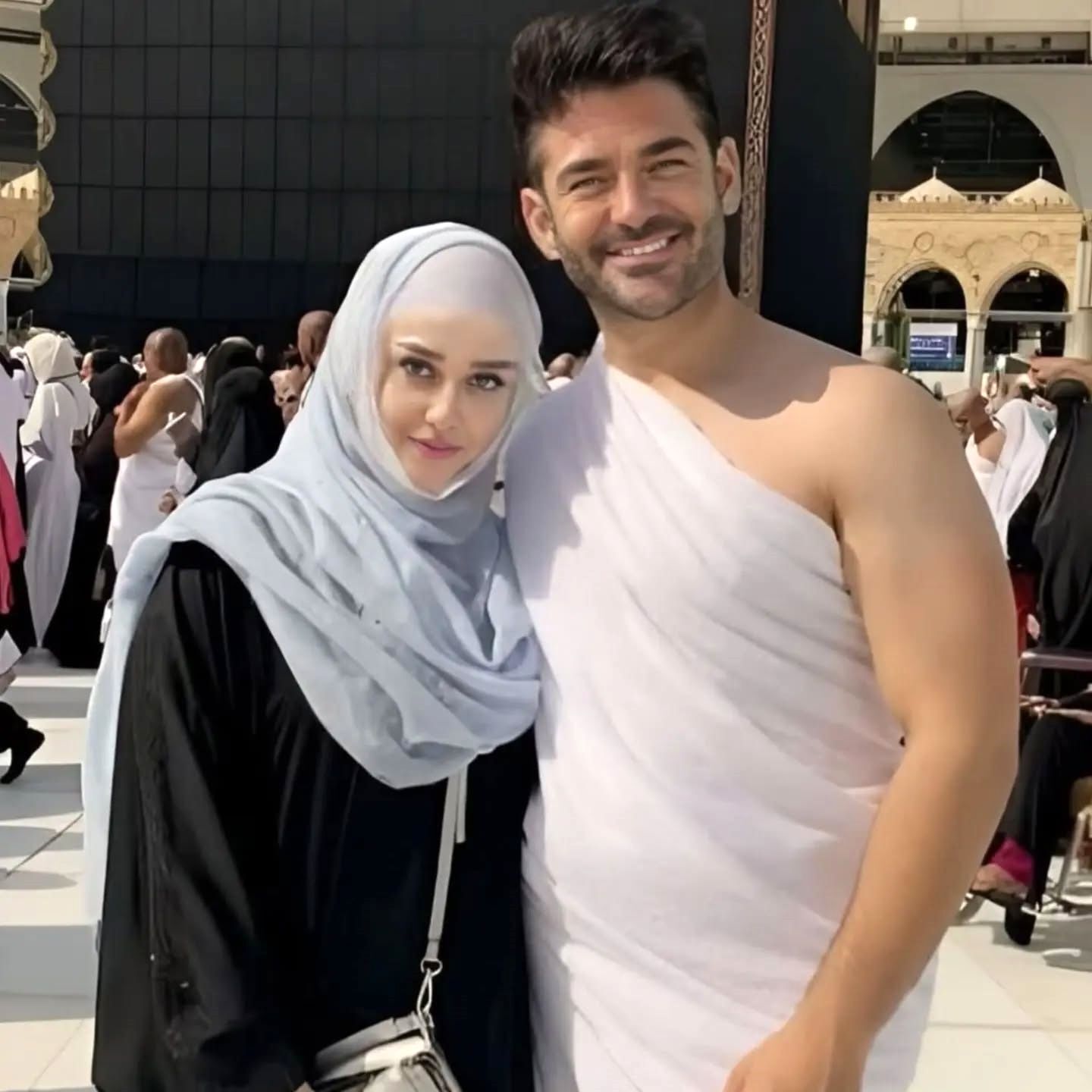 عکس/تصویری جعلی منتسب به محمدرضا گلزار و همسرش در سفر به مکه