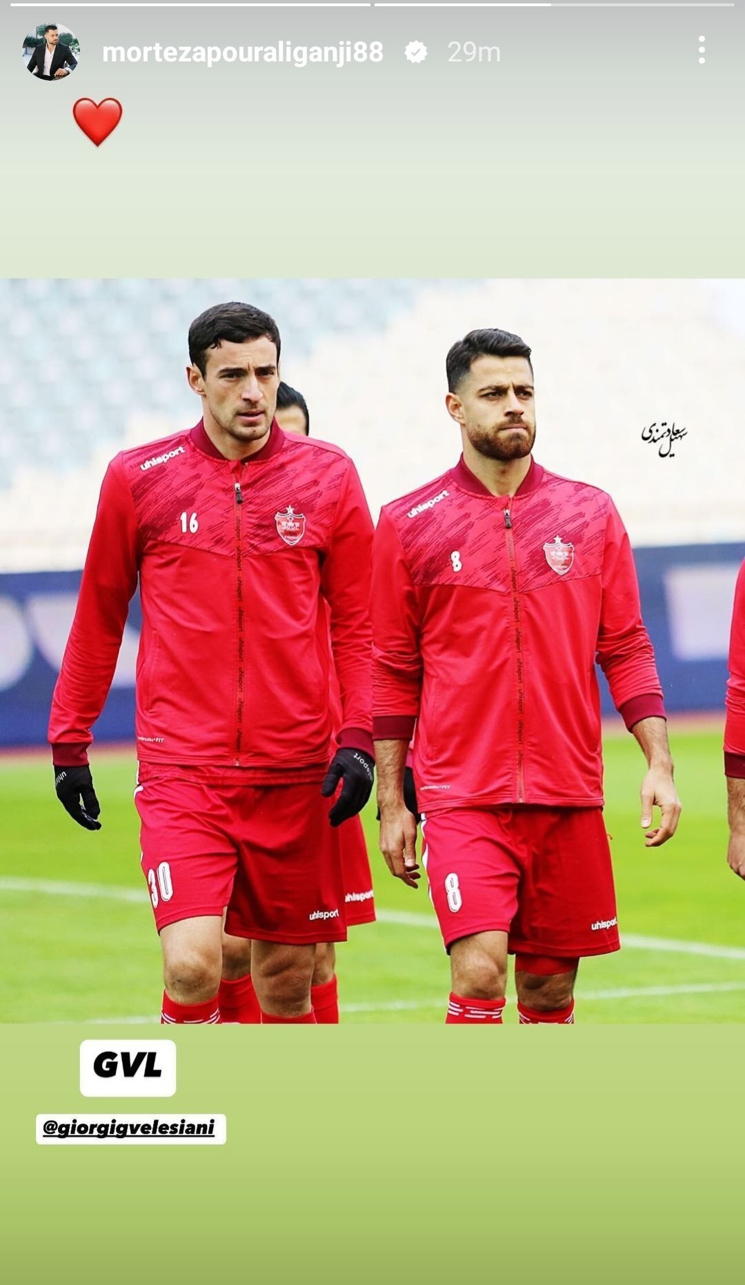 عکس/ مرتضی پورعلی گنجی پشت گولسیانی درآمد