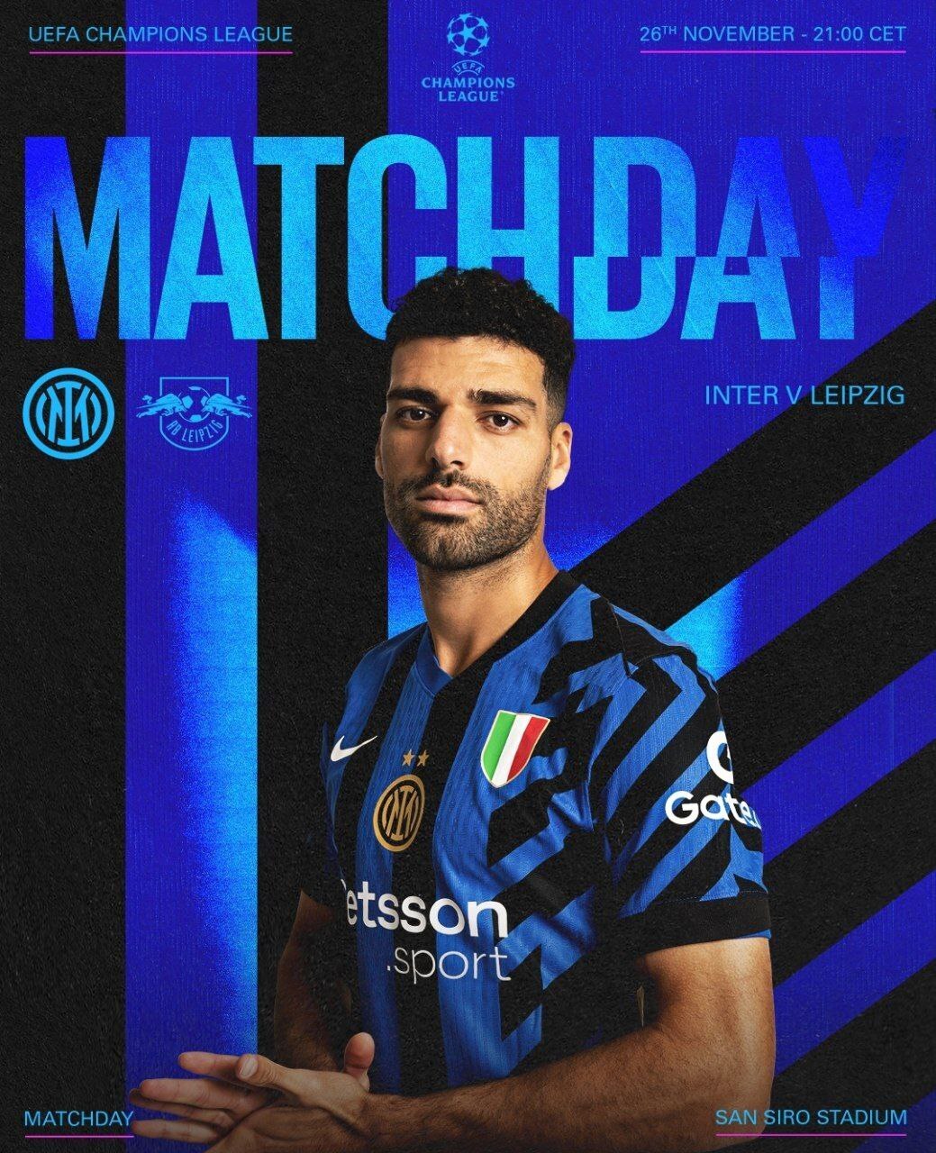 عکس/ مهدی طارمی امشب قطعا فیکس اینتر است