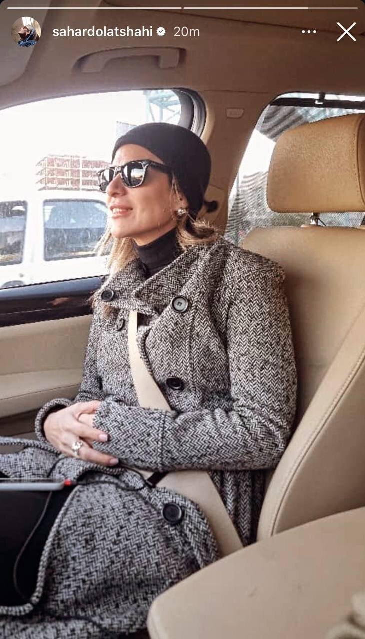 عکس/استوری جدید سحر دولتشاهی با استایل پاییزی