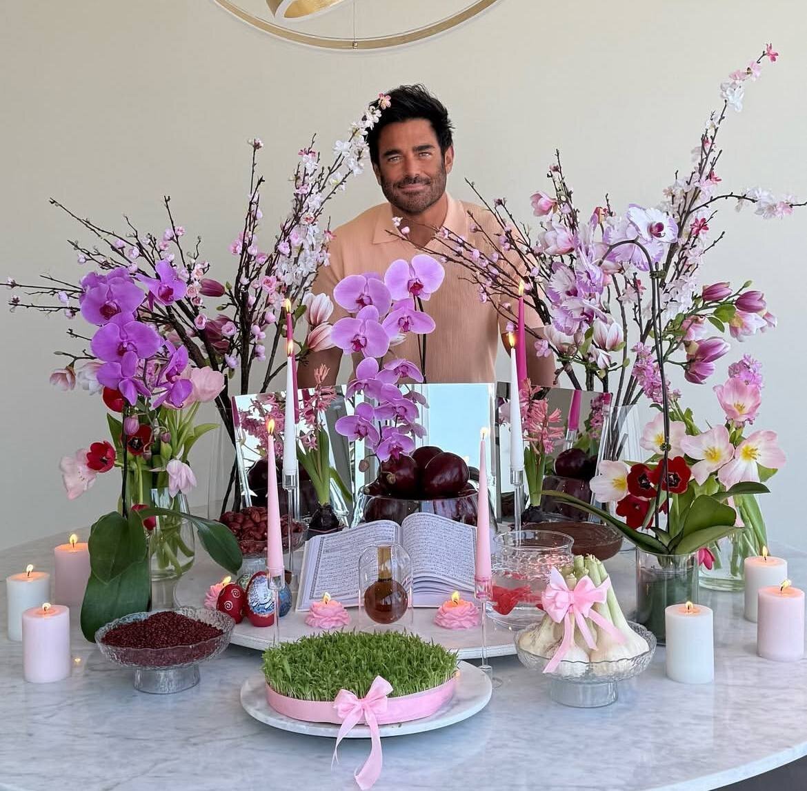 عکس/همسر گلزار، سلیقه خود را با این سفره هفت‌سین به نمایش گذاشت