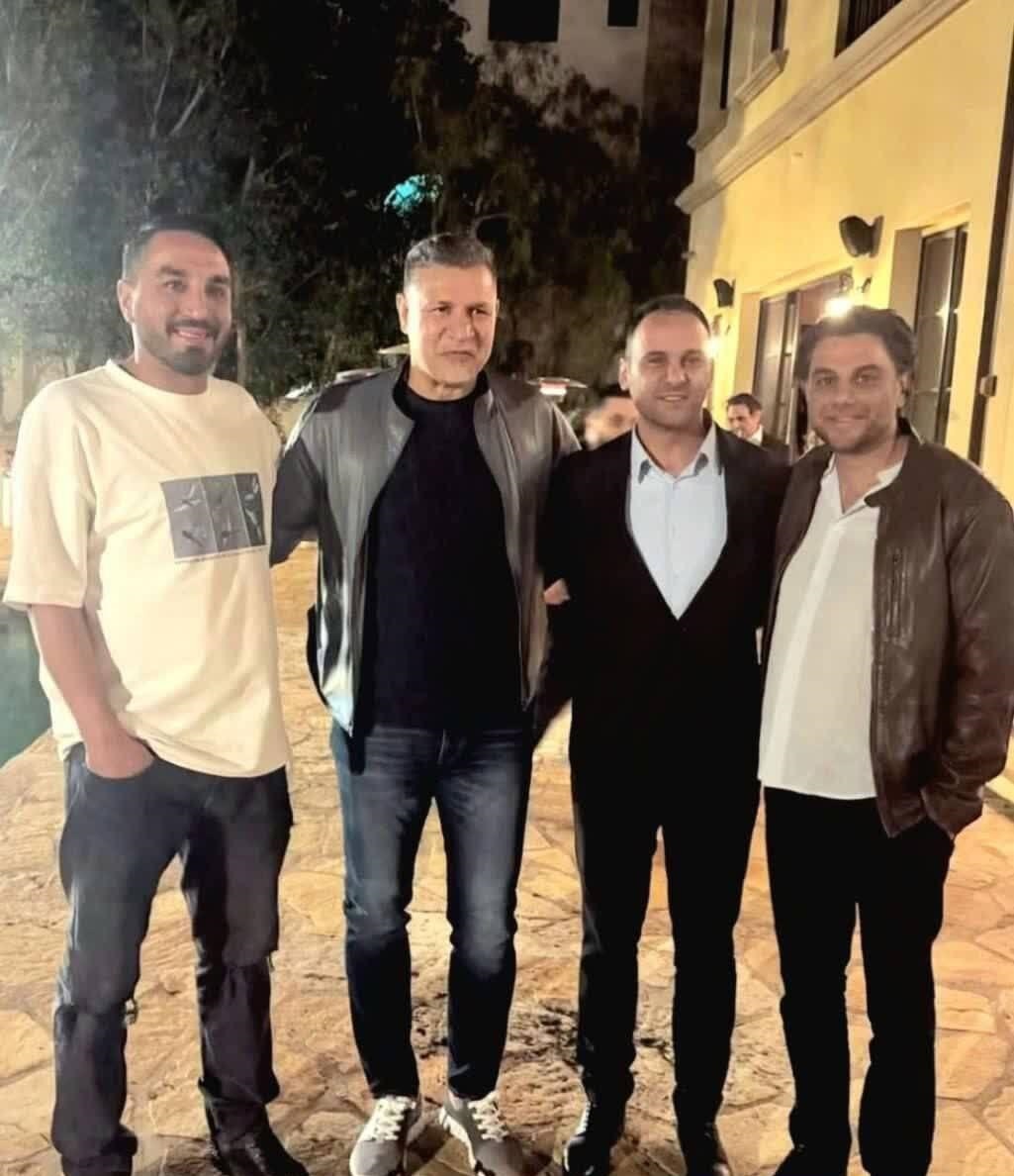 عکس/سفر علی دایی به امریکا و دیدار با آرش برهانی و بهشاد یاورزاده