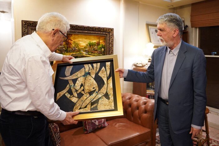 دیدار نوروزی وزیر فرهنگ با علیرضا زریندست + عکس دیدار نوروزی وزیر فرهنگ با علیرضا زریندست + عکس