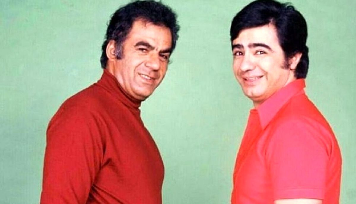 عکس/ «عارف و بهروز وثوقی» در یک مراسم در سال 49